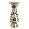 Brass 'Peacock Harmony' Vase (India)