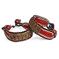 Set of 2 'Coins of Passion' Beaded Bracelets (Thailand)
