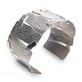 Sterling Silver 'Cosmic Lands' Cuff Bracelet (Peru)
