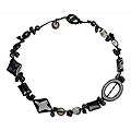 'Thai Sophistication' Smokey Quartz/ Onyx Choker (Thailand)