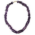 Amethyst 'Summer Violets' Beaded Necklace (Brazil)
