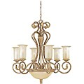 Windsor Manor Sandstone Finish 6-light Chandelier