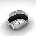 Chef's Design 16.5-inch Covered Oval Roaster