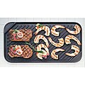 Chef's Design Ribbed Double Burner Grill