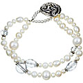 Charming Life Sterling Silver Pearl Mermaid Bracelet (4-8.5 mm)