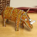Bead and Wire Rhino Statuette (South Africa)