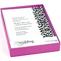 Damask Flocked Printable Invitations and Envelopes (Box of 25)