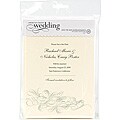 Metallic Flourish Save The Date Announcements and Envelopes (Box of 12)