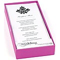 Flocked Damask Printable Invitations and Envelopes (Pack of 25)