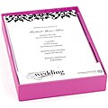 Flocked Damask Printable Invitations and Envelopes (Box of 25)