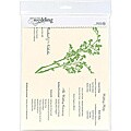 Branch Embossed Green/ Cream Program Letters (Pack of 12)
