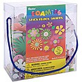 Foamies 'Black Light Flowers' 5-ounce Foam Sticker Bucket