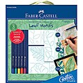 Creative Studio Leaf Motif Watercolor Canvas Art Kit