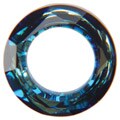Jolee's Jewels 14-mm Bermuda Blue Circle Crystal (Pack of 2)