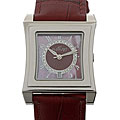 August Steiner Women's 'Savannah' Mahogany Swiss Watch