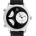 Joshua & Sons Men's Automatic Triple Time Zone Watch