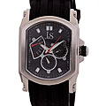 Joshua & Sons Men's 'Speed Racer' Day/ Date Swiss Black Watch