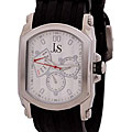 Joshua & Sons Men's 'Speed Racer' Day/ Date Swiss Silver Watch