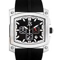 Joshua & Sons Men's 'Domino' Chronograph Date Rubber Sport Watch