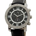 Joshua & Sons Men's Polaris Black Dial Chronograph Watch