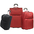 Olympia Brussels Red / Black 3-piece Luggage Set