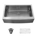 Kraus 33-inch Farmhouse Single-bowl Stainless Steel Kitchen Sink