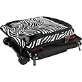 Oasis Zebra Microfiber Large Wheeled Tote