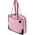 Travelmate Pink/ Chocolate Microsuede Scrap Tote