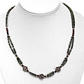 Handmade Silver Jade and Agate Necklace (Thailand)