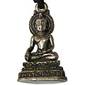 Handmade Silver Buddha Pendant Necklace (Thailand)