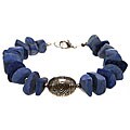Handmade Lapis Lazuli Silver Bead Bracelet (Thailand)