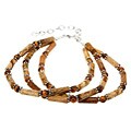 Silver Picture Jasper/ Tiger's Eye Bracelet (Thailand)