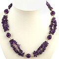 Sterling Silver Amethyst Handmade Necklace (Thailand)