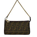Fendi Zucca Tabacco/ Purple Pouchette