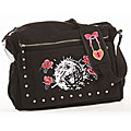 Rock N Moms Hand-painted Red Roses Diaper Bag