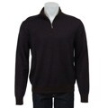 Toscano Men's 1/4-zip Merino Wool Blend Sweater