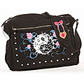 Rock N Moms Hand-painted Pink Swirl Diaper Bag