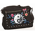 Rock N Moms Hand-painted Red Swirl Diaper Bag