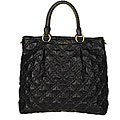 Miu Miu Quilted Black Leather Tote