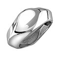 Silvertone Cuff Bangle Bracelet