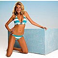 RYGY Women's Acqualina Stripe Halter Rio Bikini