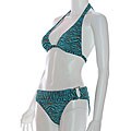 RYGY Women's Mystic Cat Halter Bikini