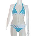 RYGY Swiss Miss Aqua Halter Bikini