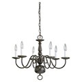 Traditional Heirloom Bronze 6-light Chandelier 