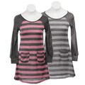 Hype Girl's Metallic Stripe Dress
