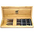 J.A. Henckels Twin Gourmet 4-piece Steak Set in Bamboo Box