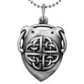 Pewter Celtic Shield of Destiny Necklace
