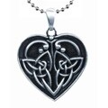 Pewter Eternal Love Celtic Heart Necklace