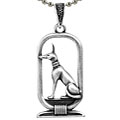 Pewter Egyptian Anubis Necklace