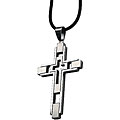 Stainless Steel Square Cross Design Necklace